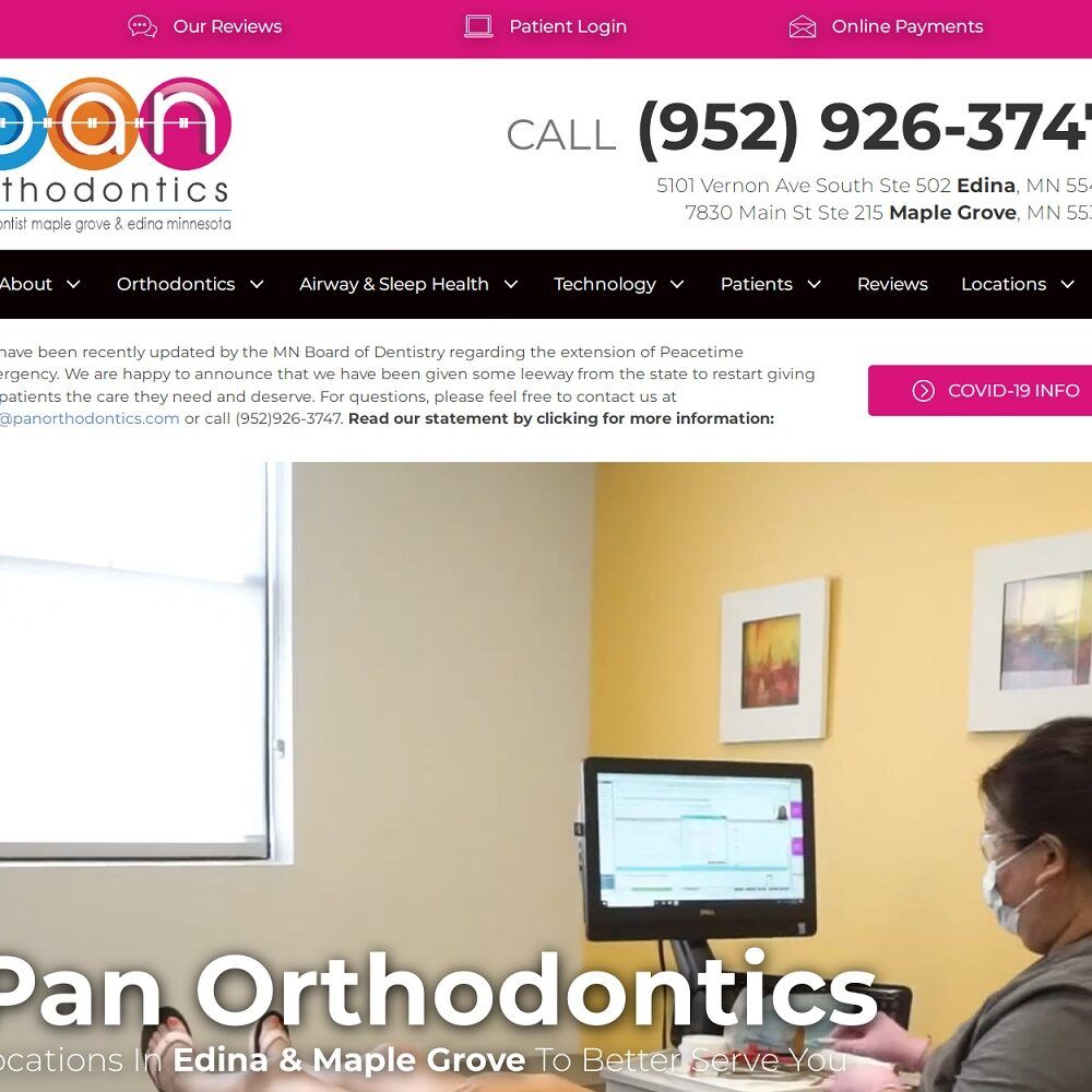 panorthodontics.com screenshot