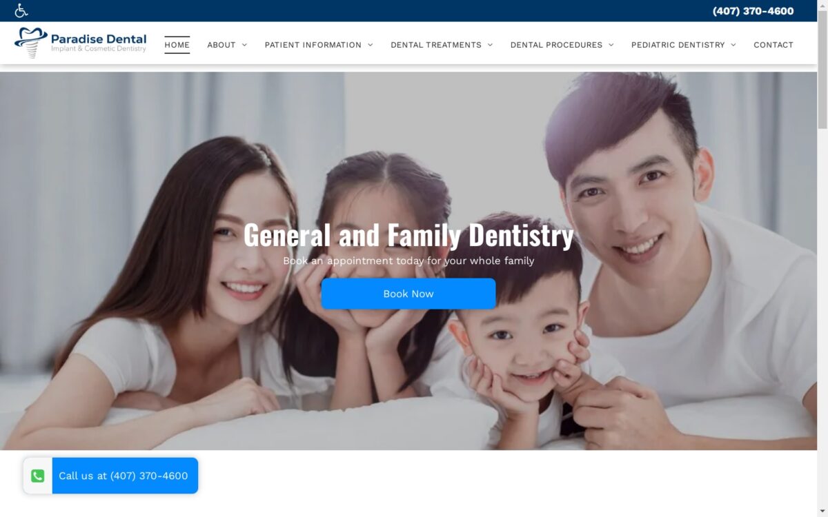 paradise-dental.com screenshot