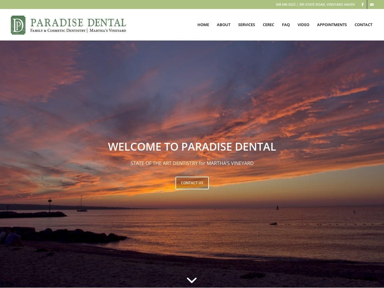 Paradise Dental  Group Website Screenshot from paradisedentalgroup.com