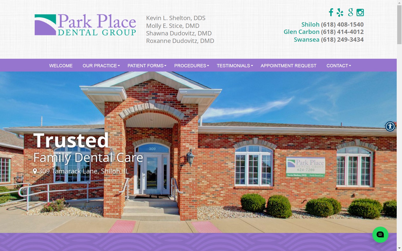 park-placedental.com screenshot