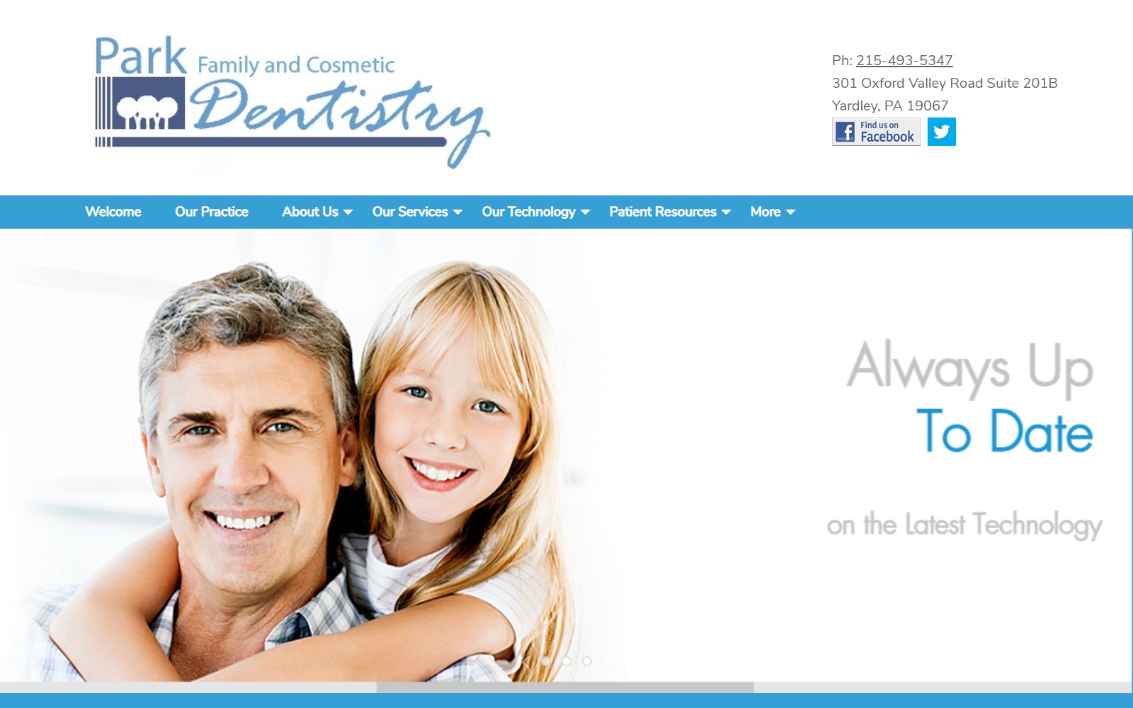 parkfamilydental.net screenshot