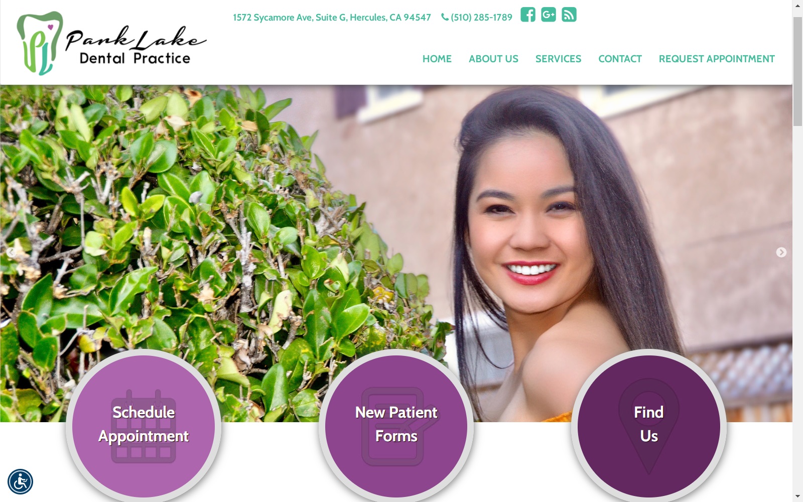 parklakedental.com screenshot