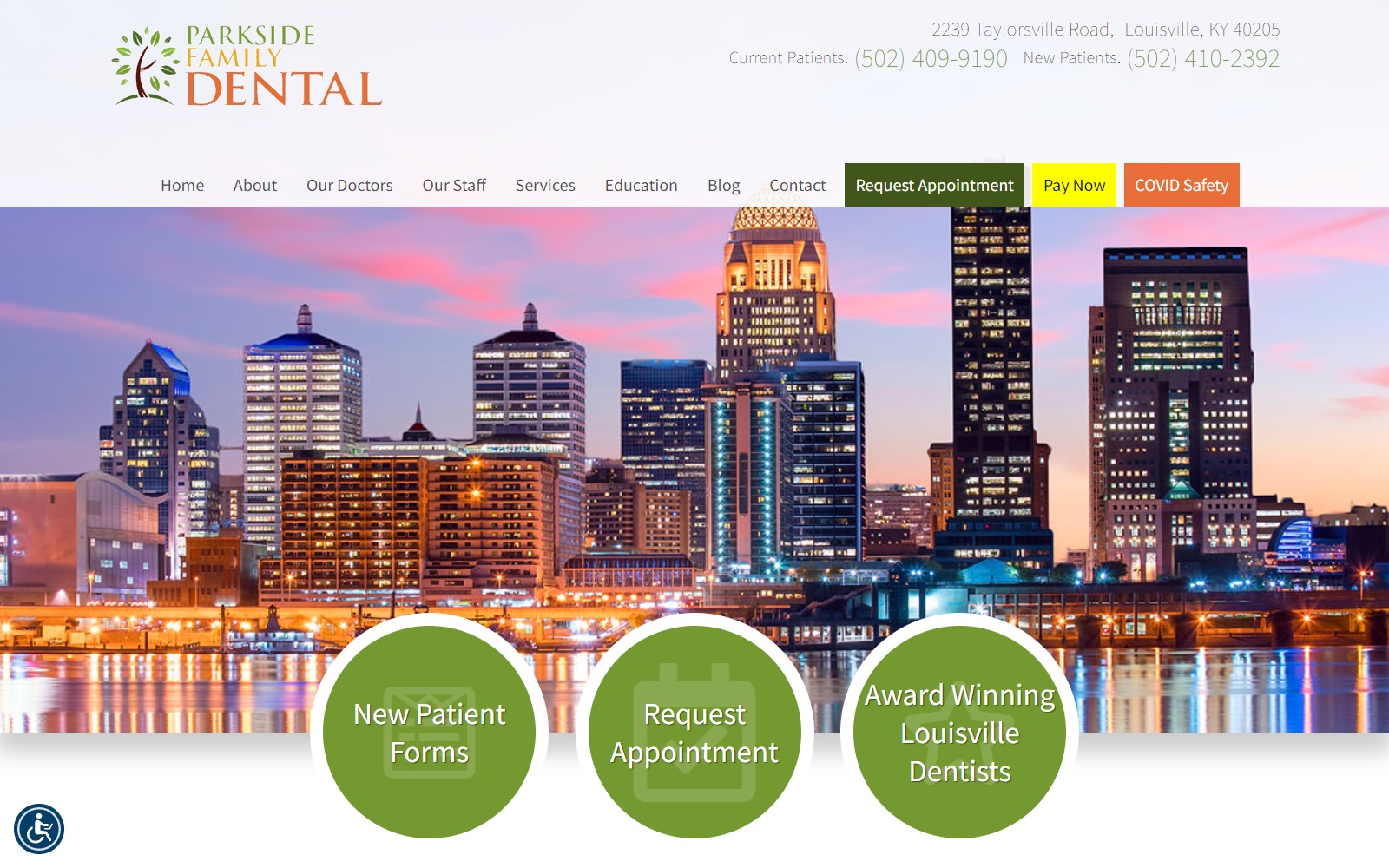 parksidefamilydental.com screenshot