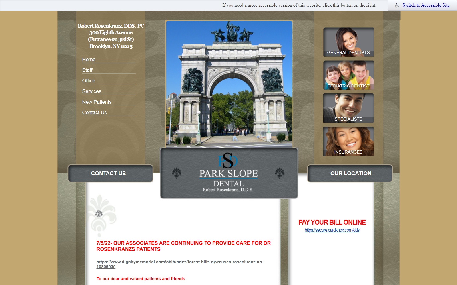 parkslopedental.com screenshot