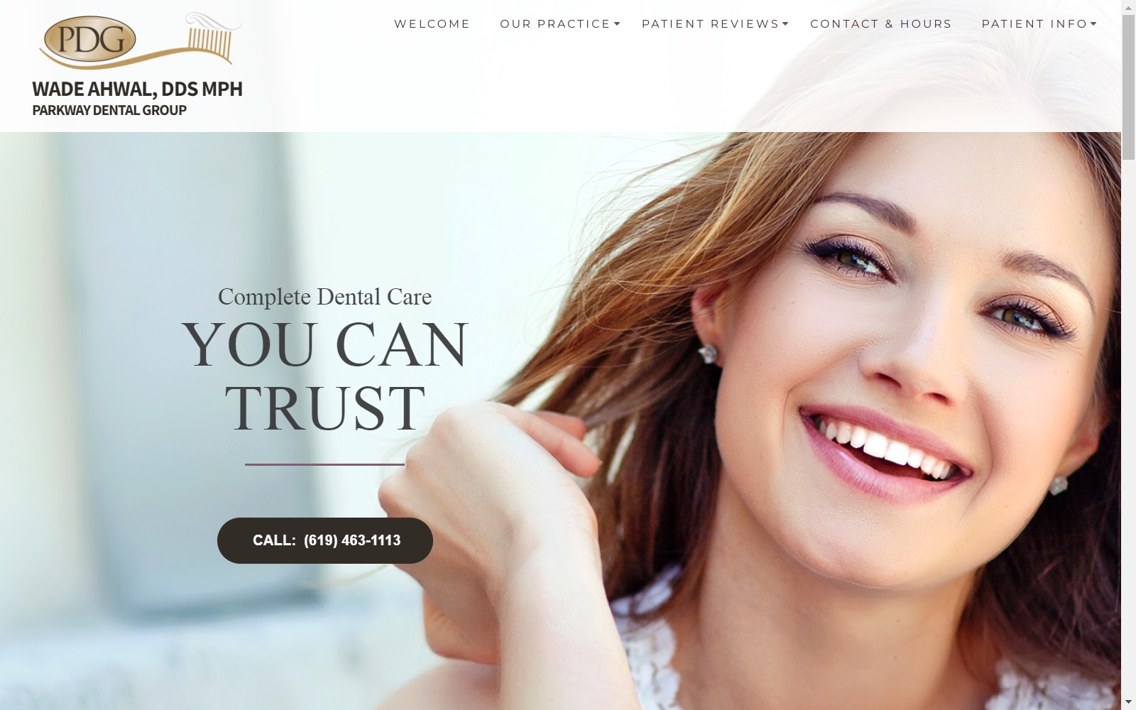 parkway-dental.com screenshot