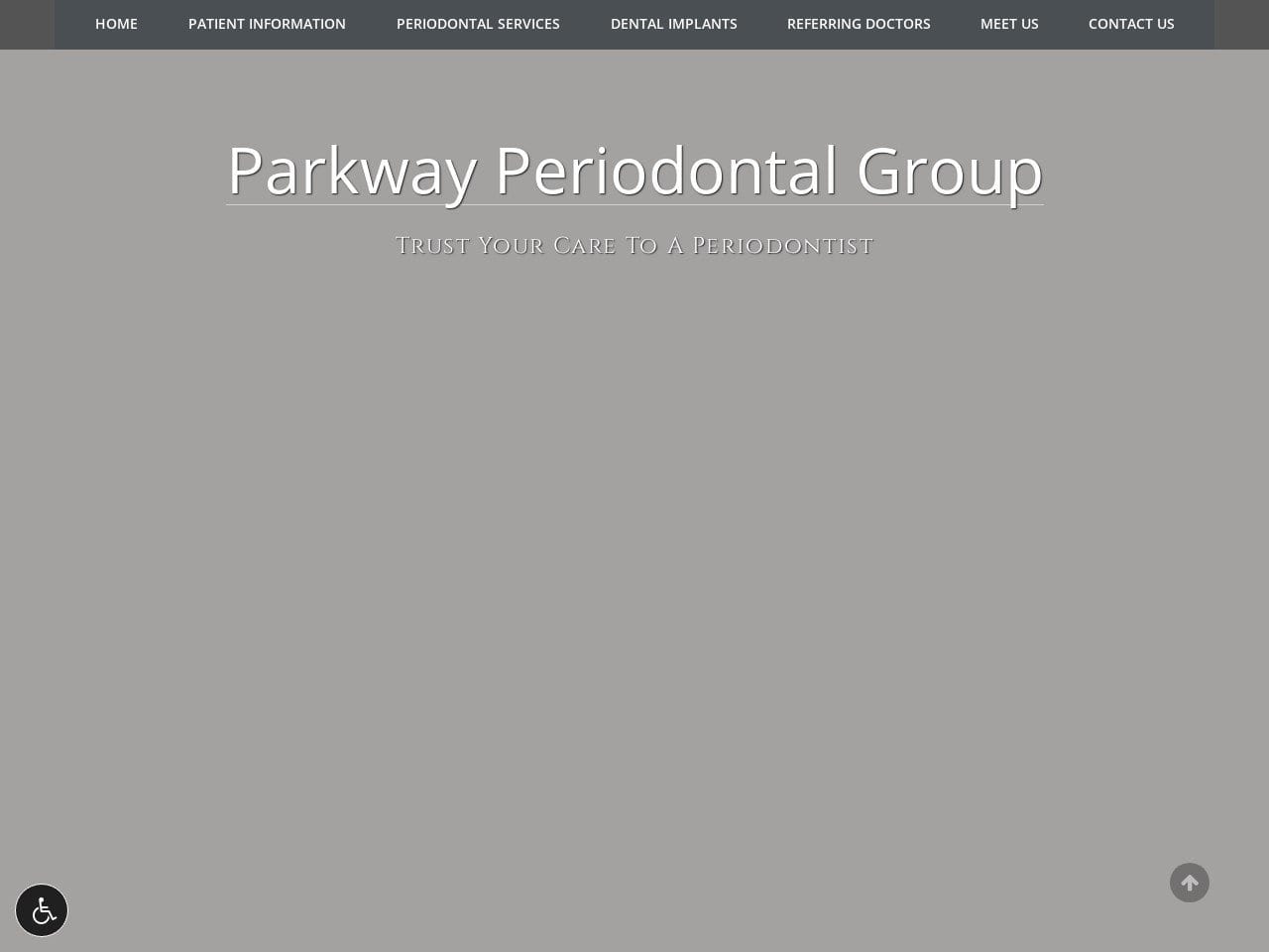 Parkway Periodontal Group Website Screenshot from parkwayperiodontalgroup.com