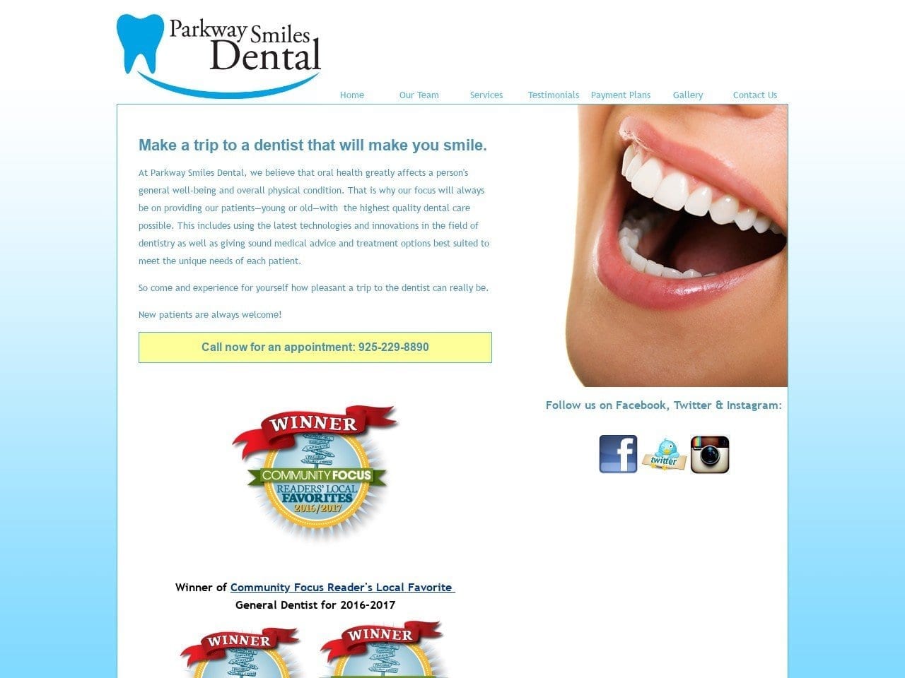 Concepcion Manalo Janet Inc Website Screenshot from parkwaysmilesdental.com