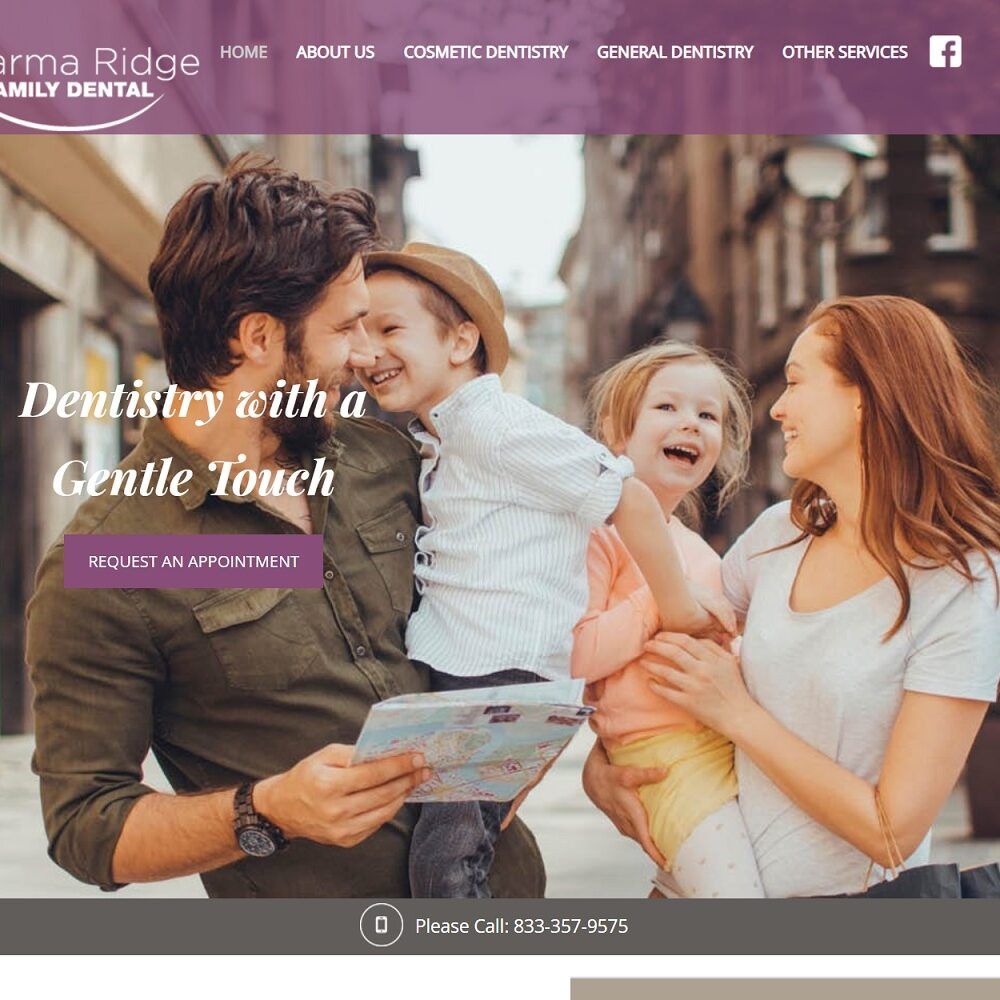 parmaridgefamilydental.com screenshot