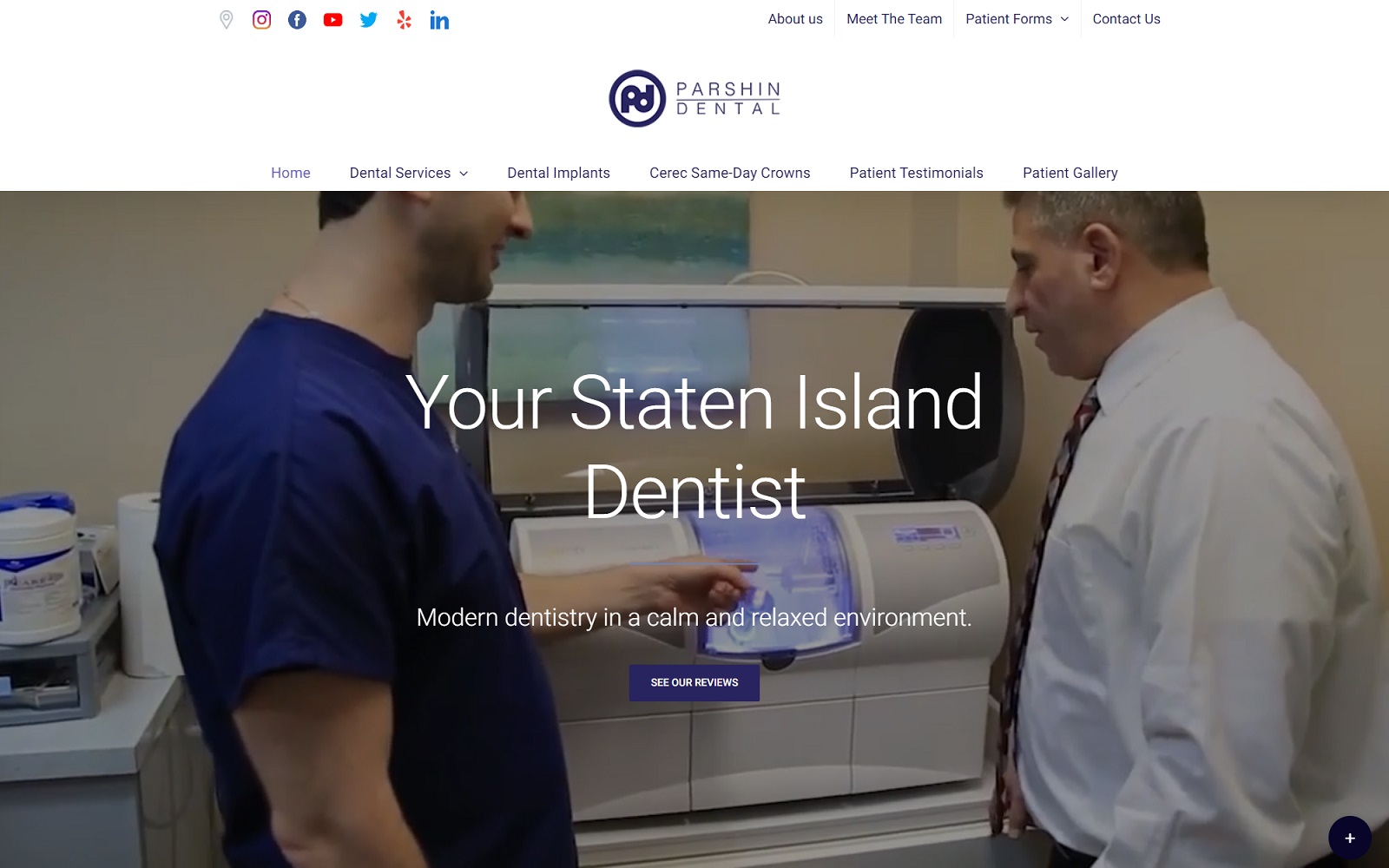 parshindental.com screenshot