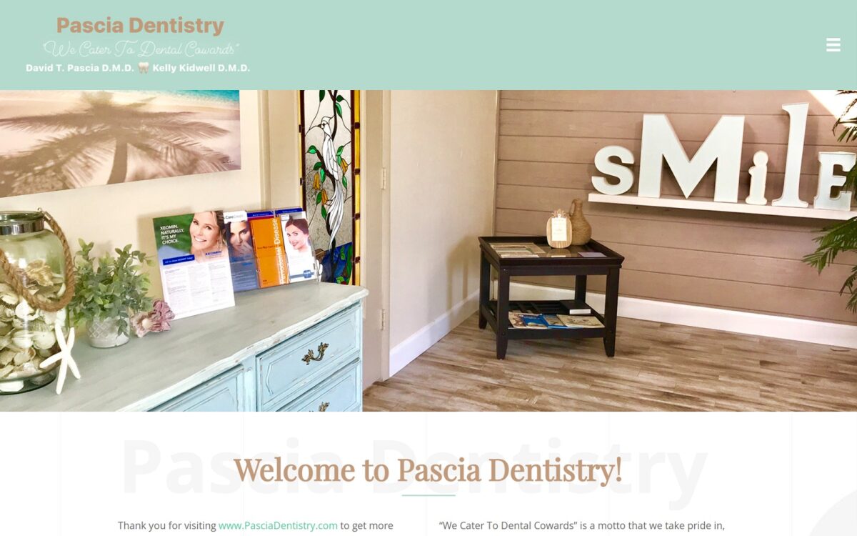 pasciadentistry.com screenshot