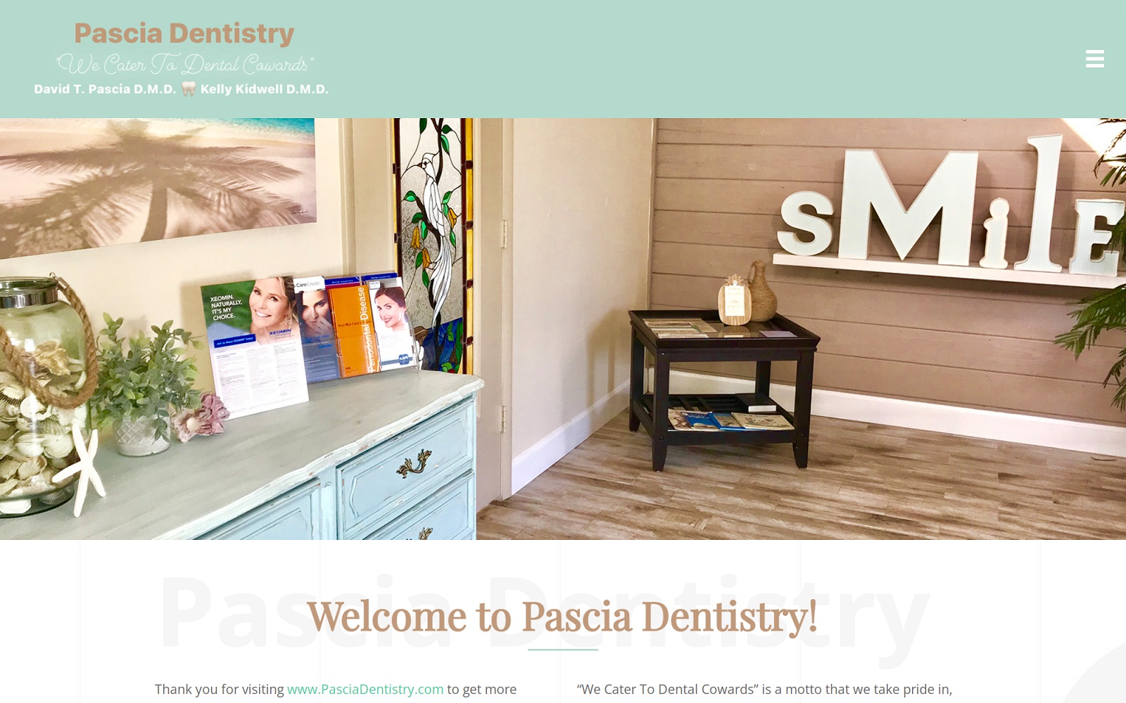 pasciadentistry.com screenshot