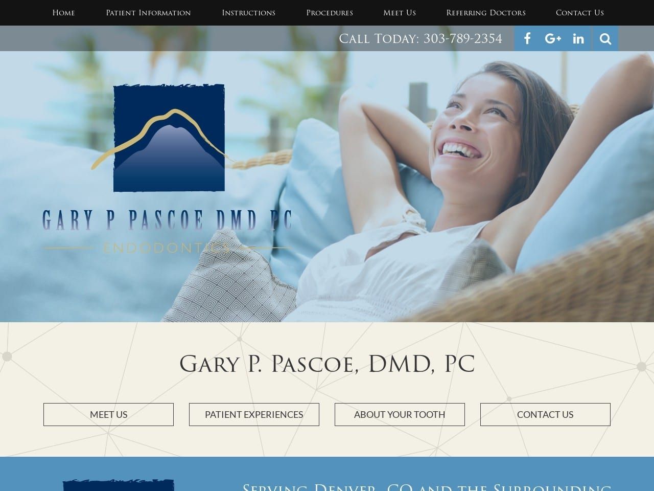 Pascoe Gary P DDS Website Screenshot from pascoeendo.com