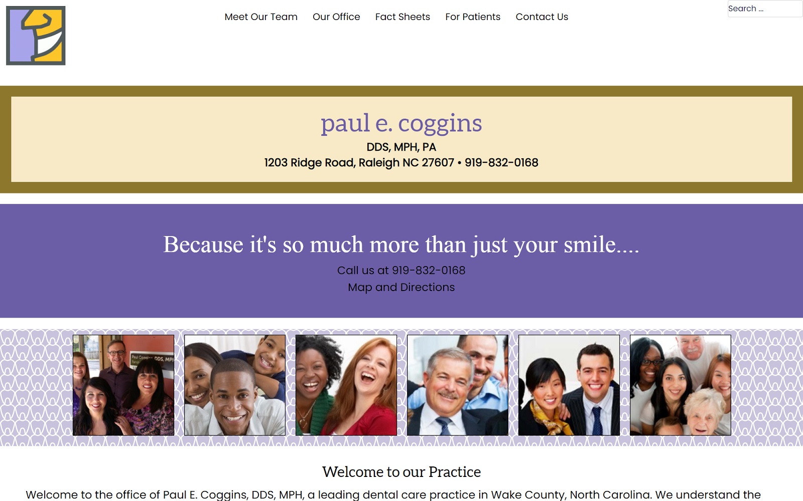 paulcogginsdds.com screenshot