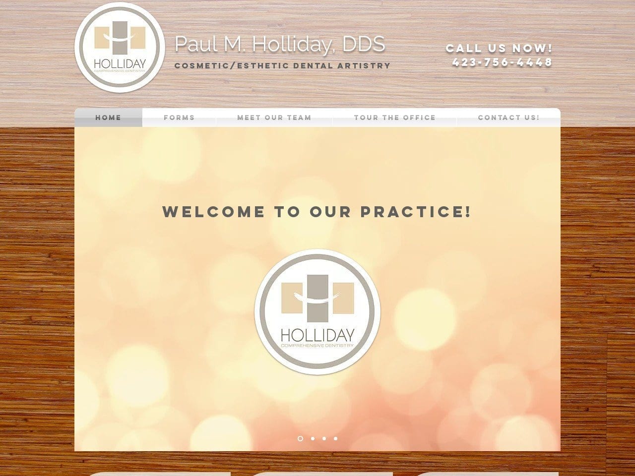 Holliday Paul M DDS Website Screenshot from paulhollidaydds.com