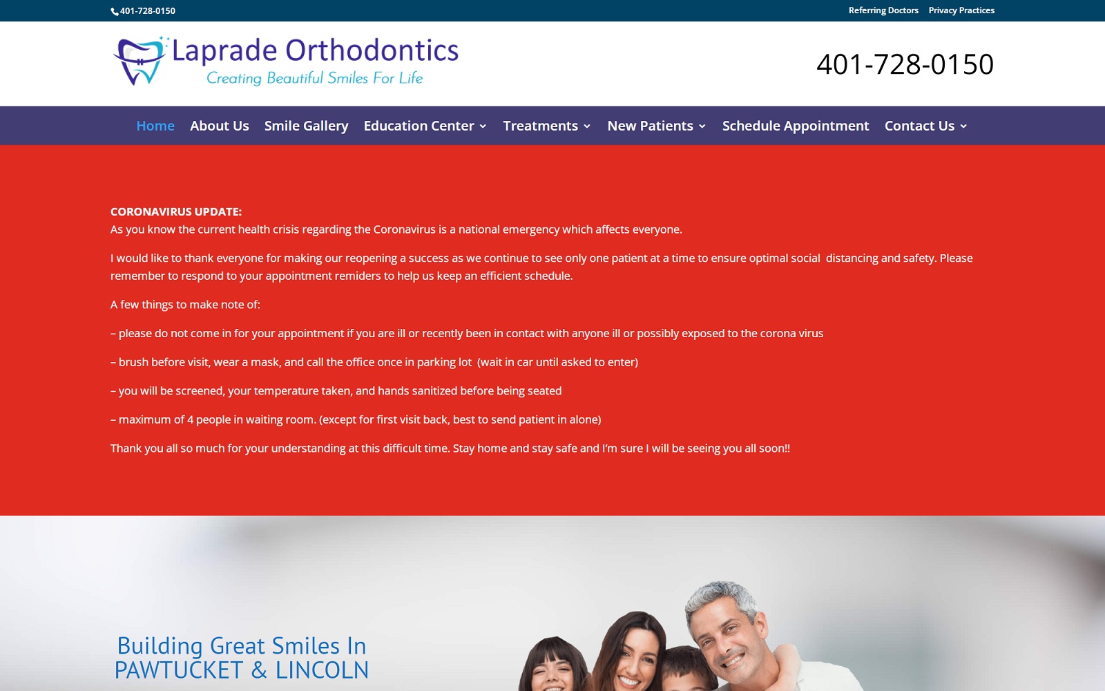 pawtucketorthodontist.com screenshot