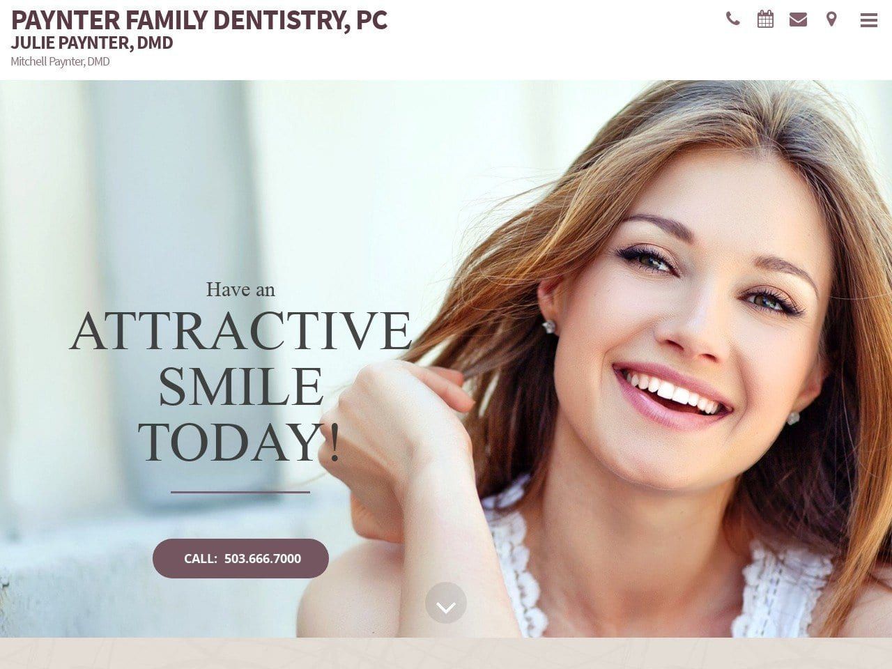 Paynter Family Dentistry Website Screenshot from paynterfamilydentistry.com
