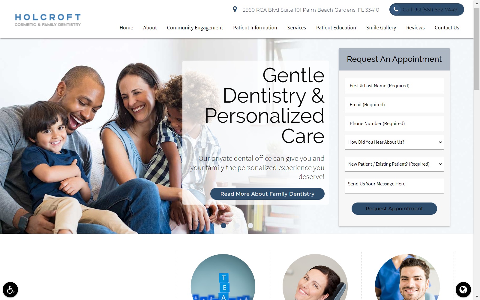 pbgdentist.com screenshot