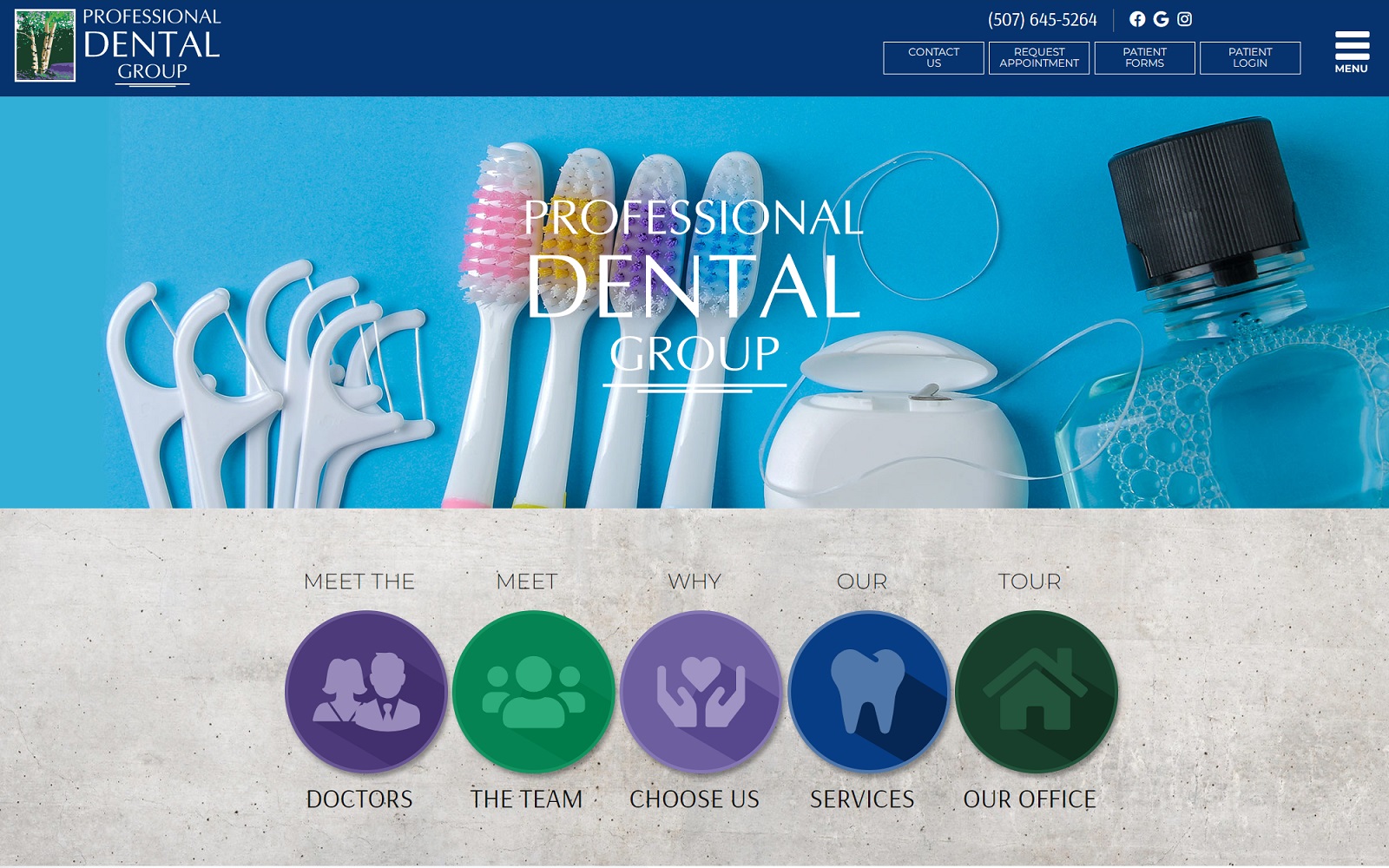 pdgdentists.com screenshot