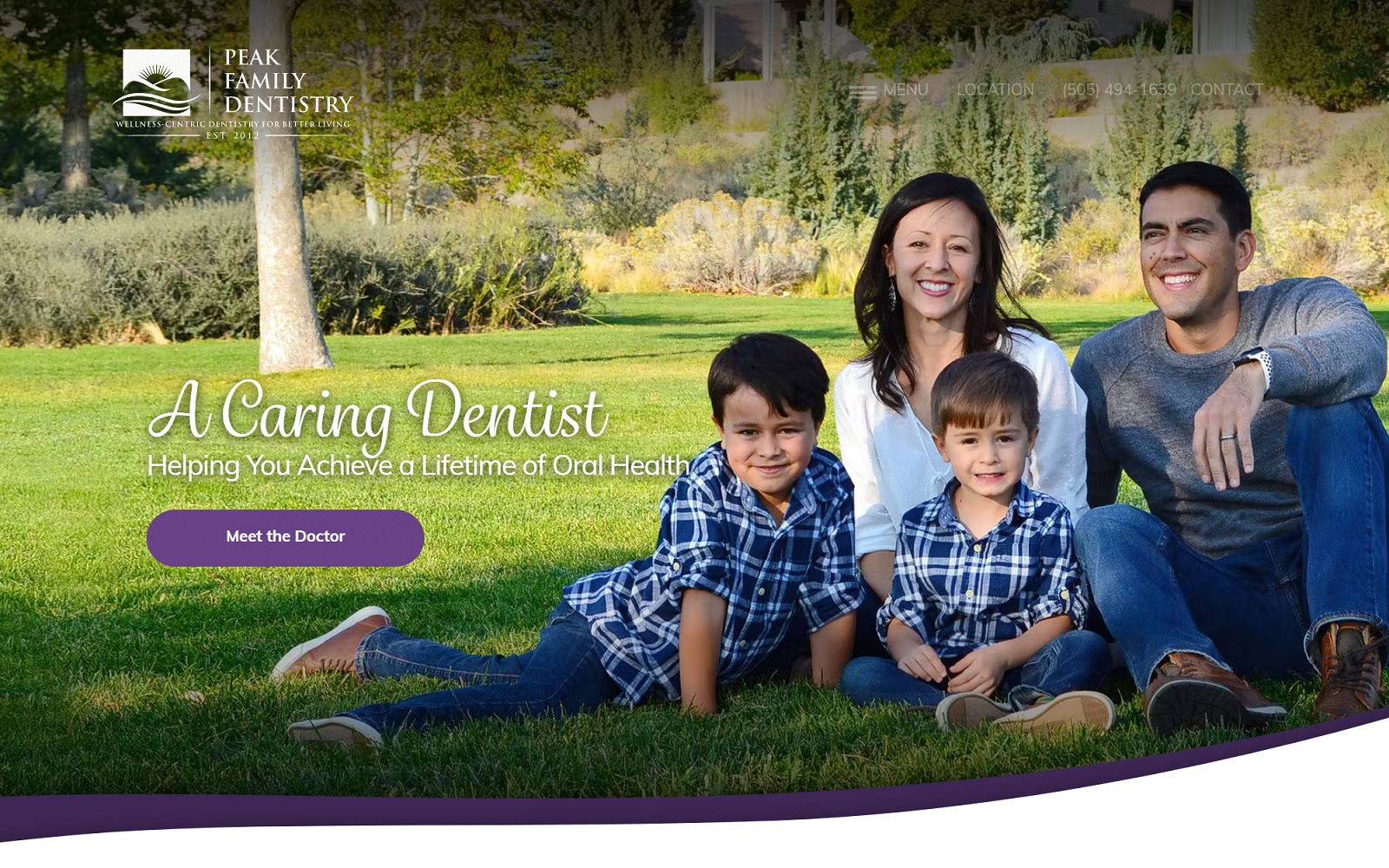 peakfamilydentistryllc.com screenshot