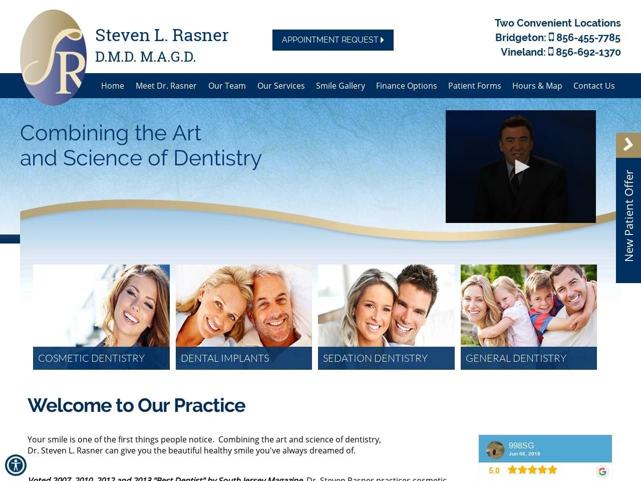 Pearl Smiles Website Screenshot from pearlsmiles.com