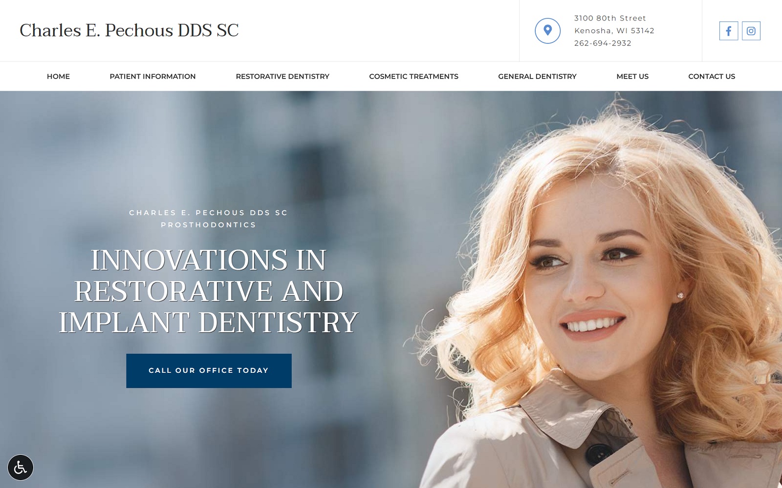 pechousdental.com screenshot