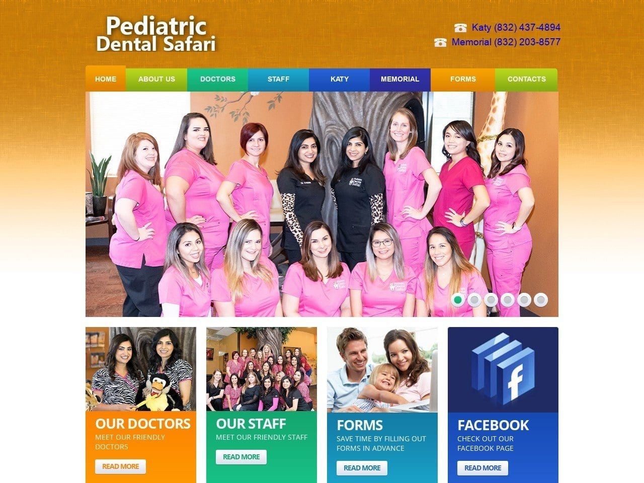 Dr. Amita Damani DDS Website Screenshot from pediatricdentalsafari.com