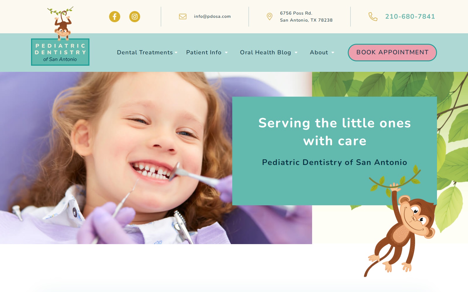 pediatricdentistryofsanantonio.com screenshot