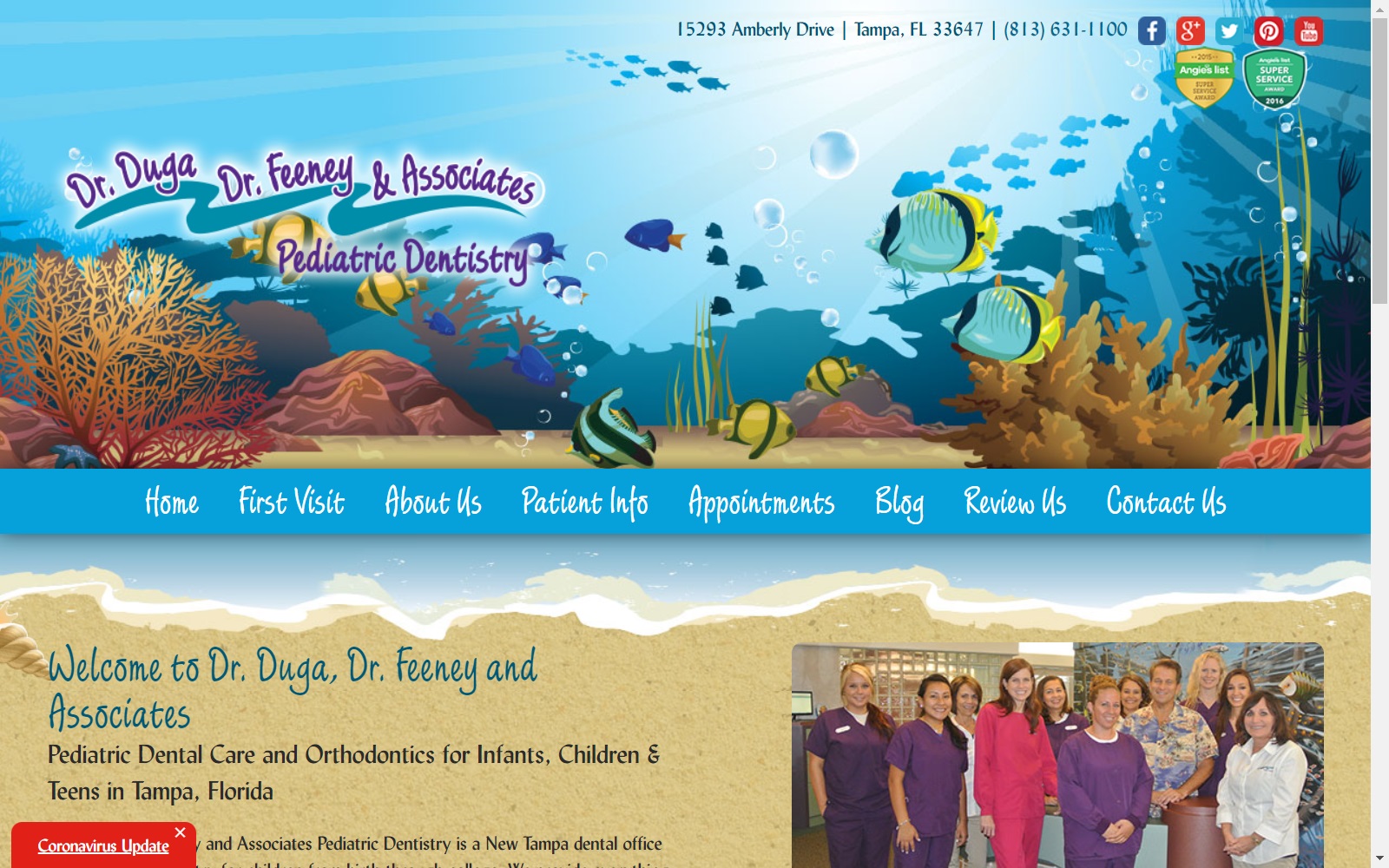 pediatricdentisttampa.com screenshot