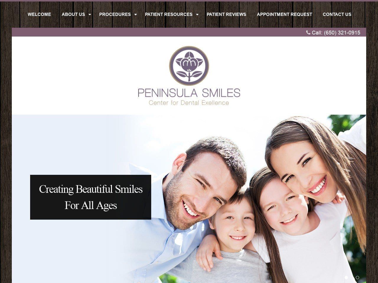Nabeta Scott I DDS Website Screenshot from peninsulasmiles.com