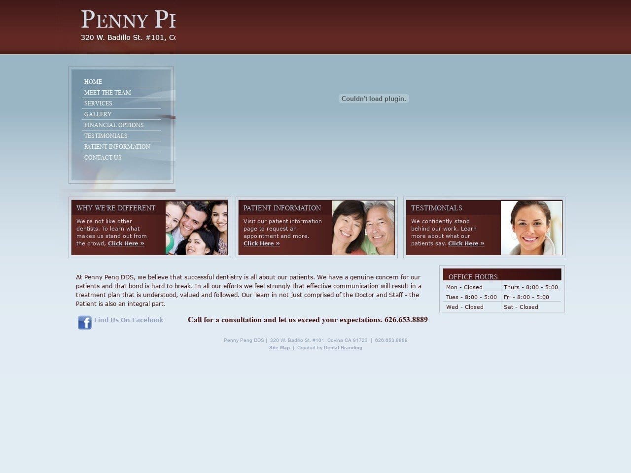 Penny Peng DDS Website Screenshot from pennypengdds.com