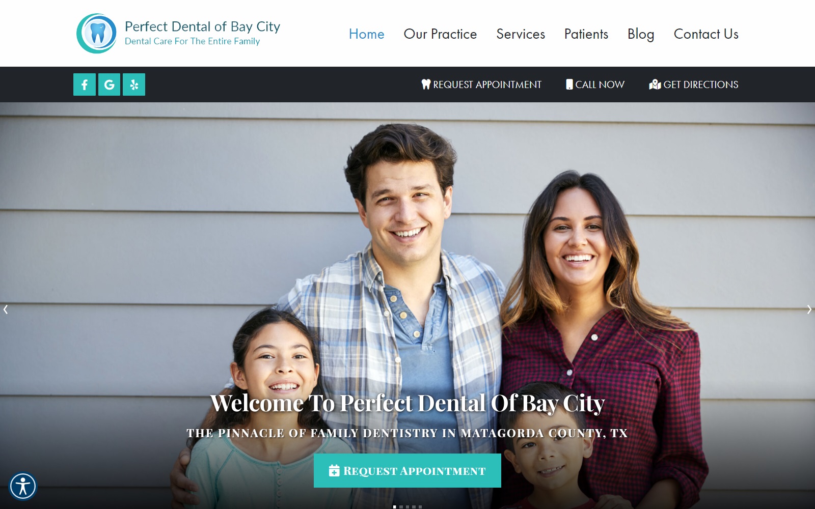 perfectdentalbaycity.com screenshot