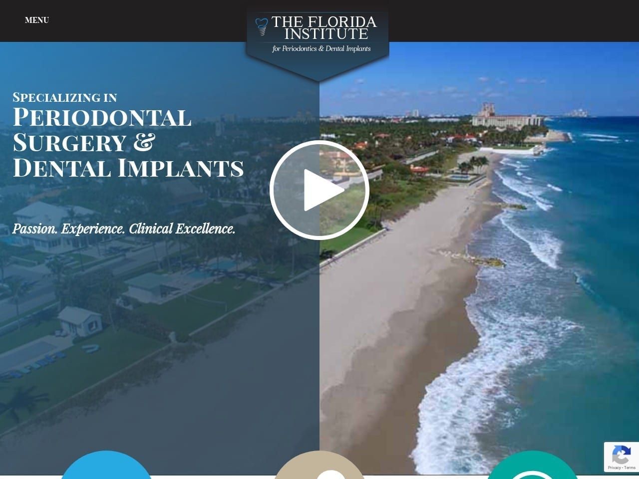 South Florida Periodontics Dentist Website Screenshot from perio-implant.com