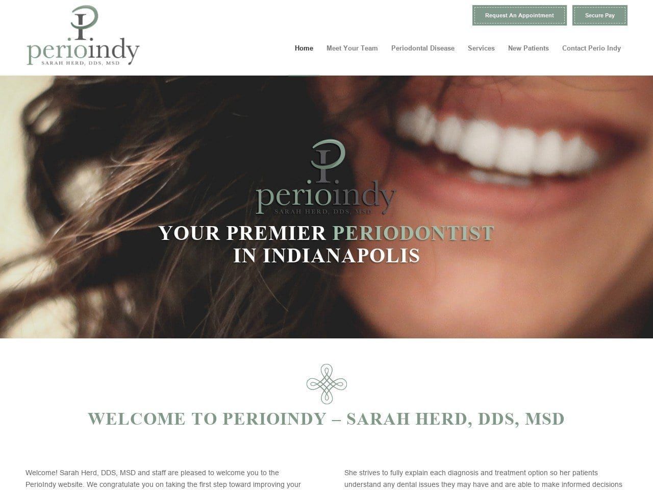 Perio Indy Website Screenshot from perio-indy.com
