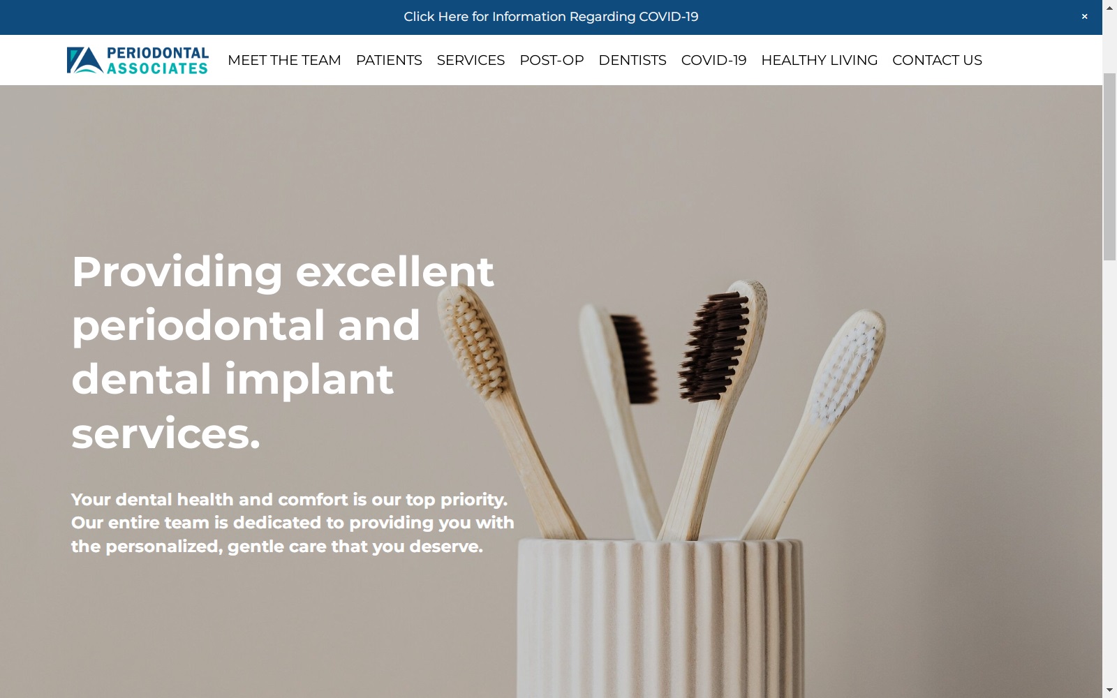 periodontalassociates.com screenshot