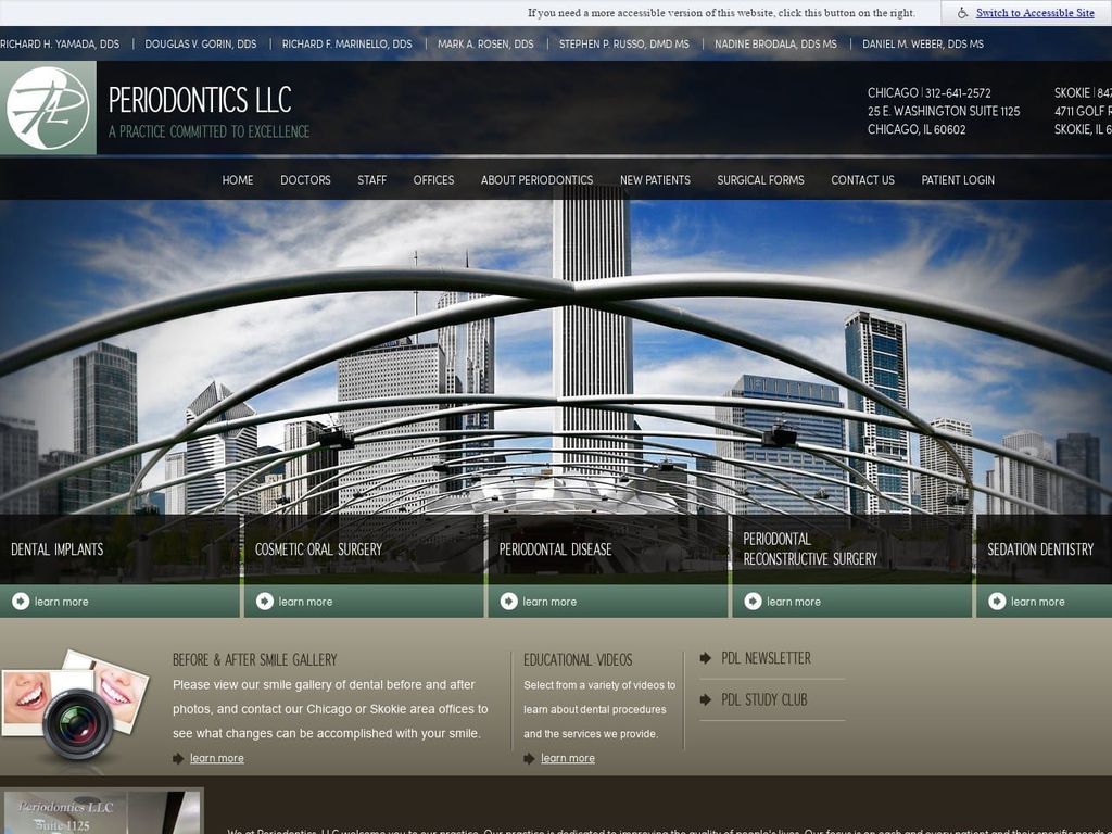 Dr. Douglas V. Gorin DDS Website Screenshot from periodonticsltd.com