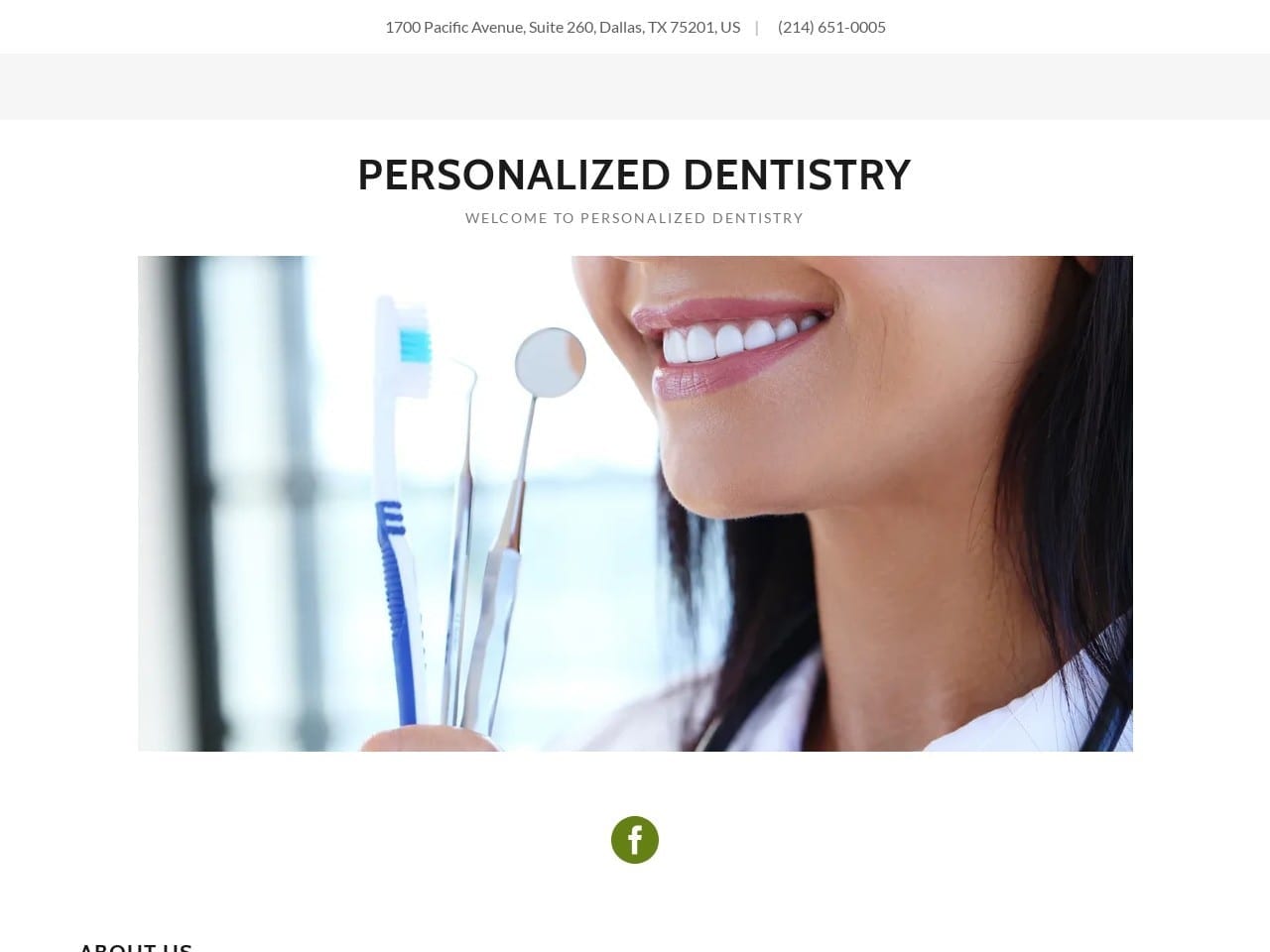 Dr. Jonathan C. Clemetson DDS Website Screenshot from personalizeddentistry.com