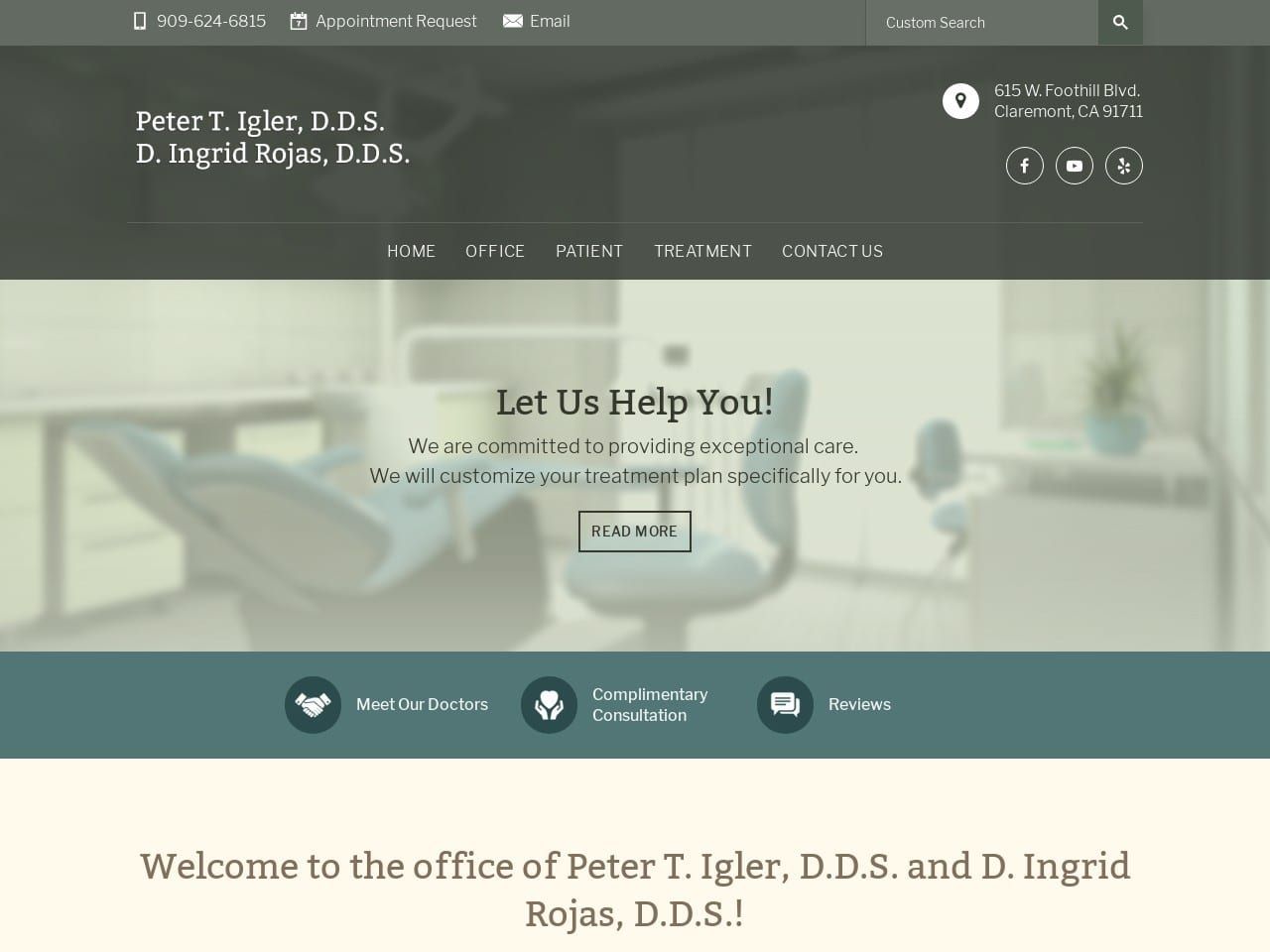 Igler Peter T DDS Website Screenshot from petertiglerdds.com
