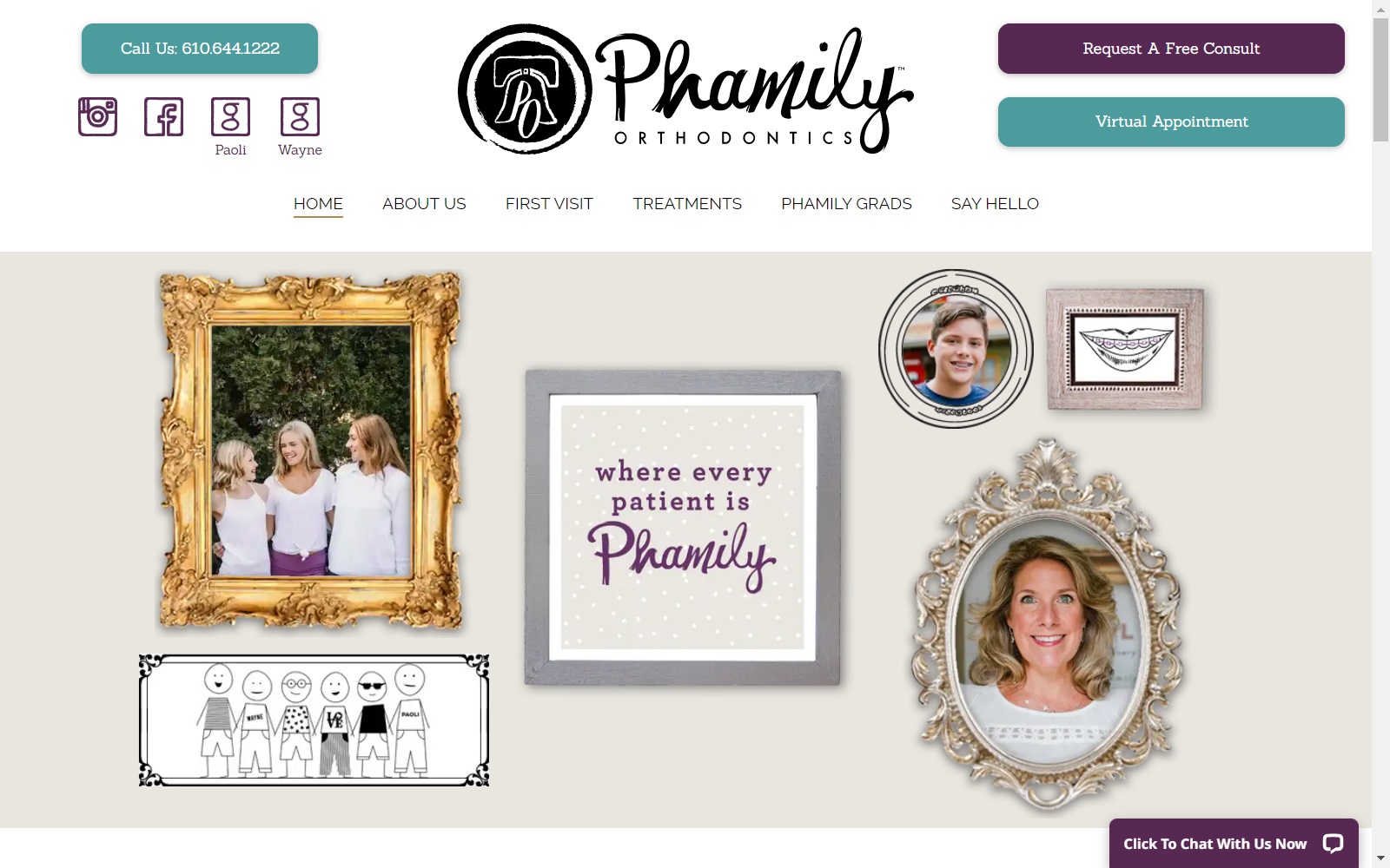 phamilyorthodontics.com screenshot