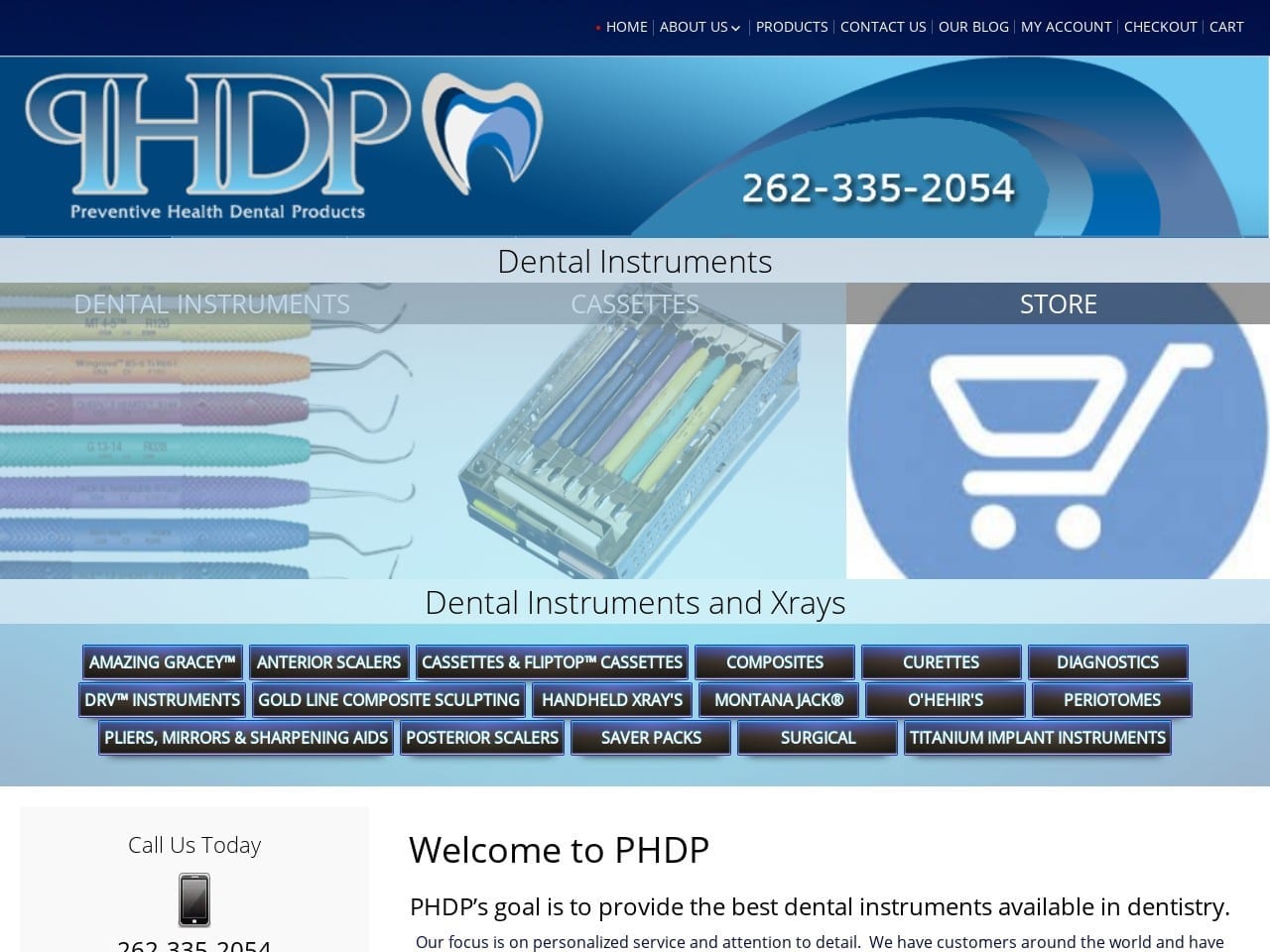 Preventive Health Dental Products Website Screenshot from phdp.com