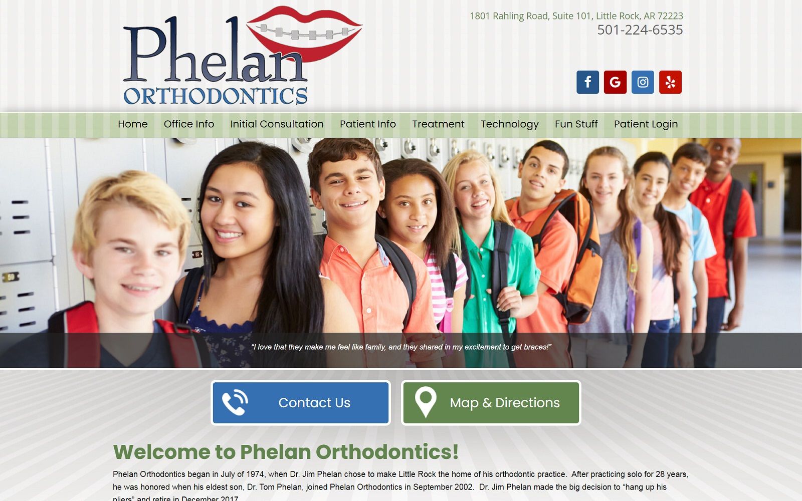 phelanbraces.com screenshot
