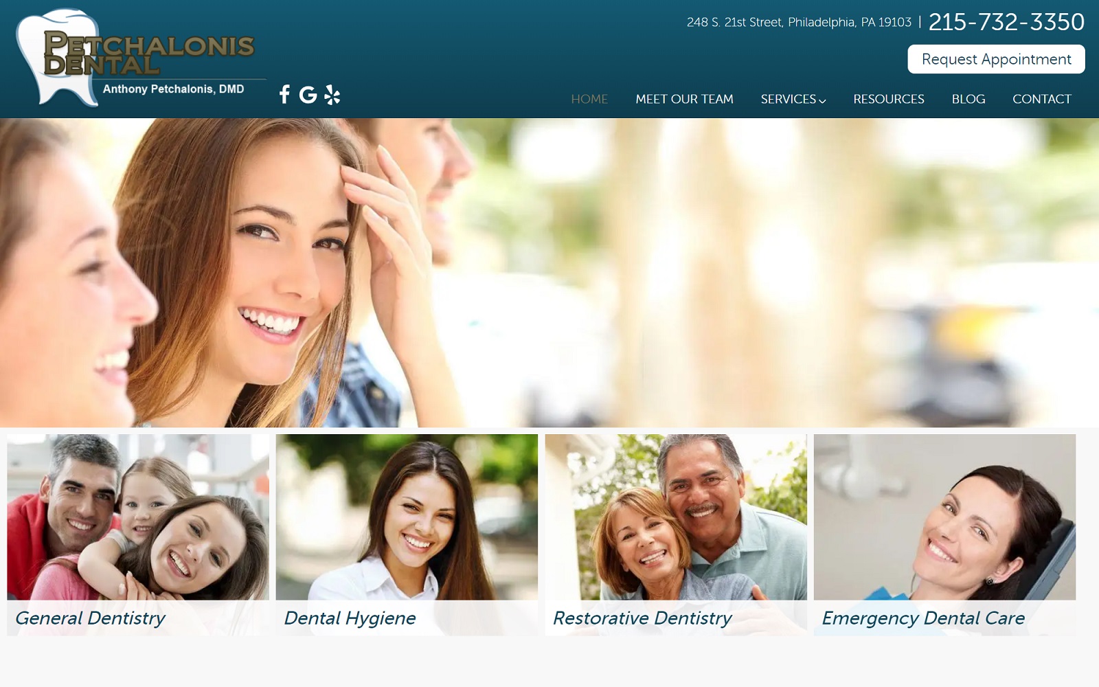 philadelphiapadental.com screenshot