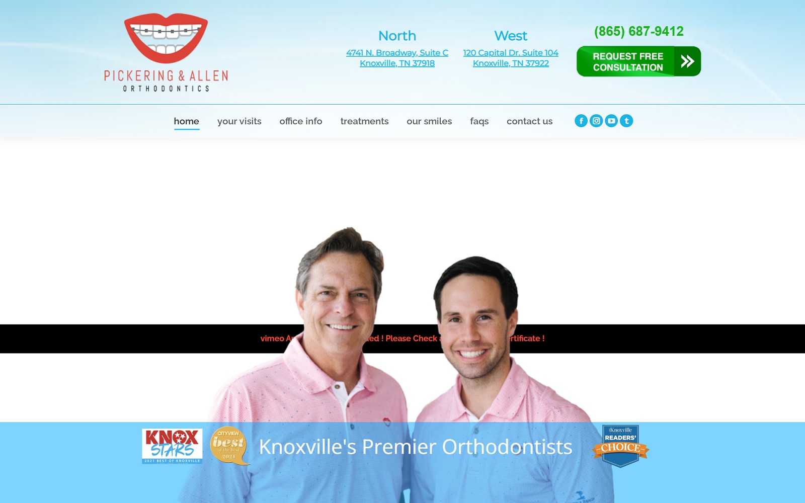 pickeringorthodontics.com screenshot