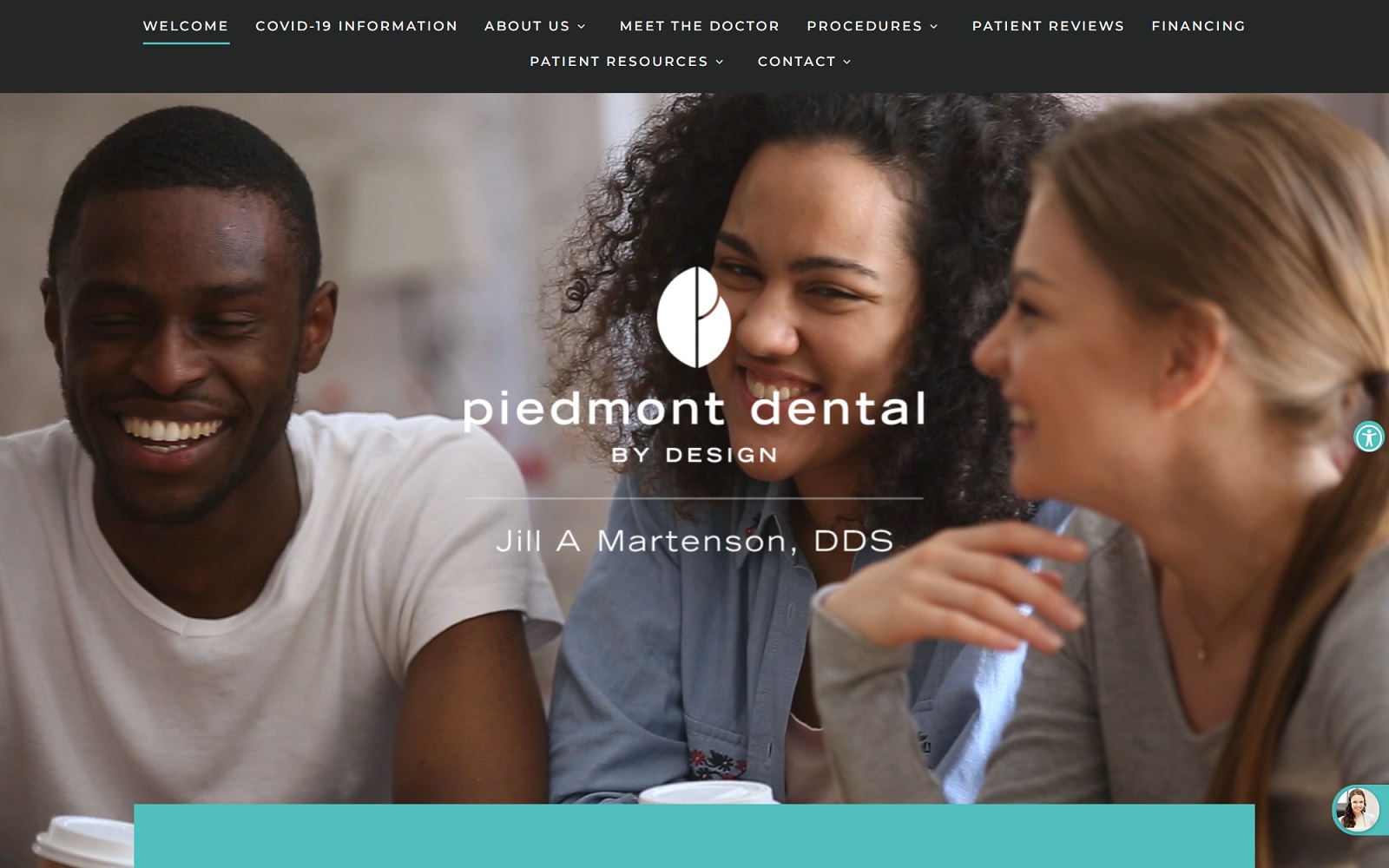 piedmontdentalbydesign.com screenshot