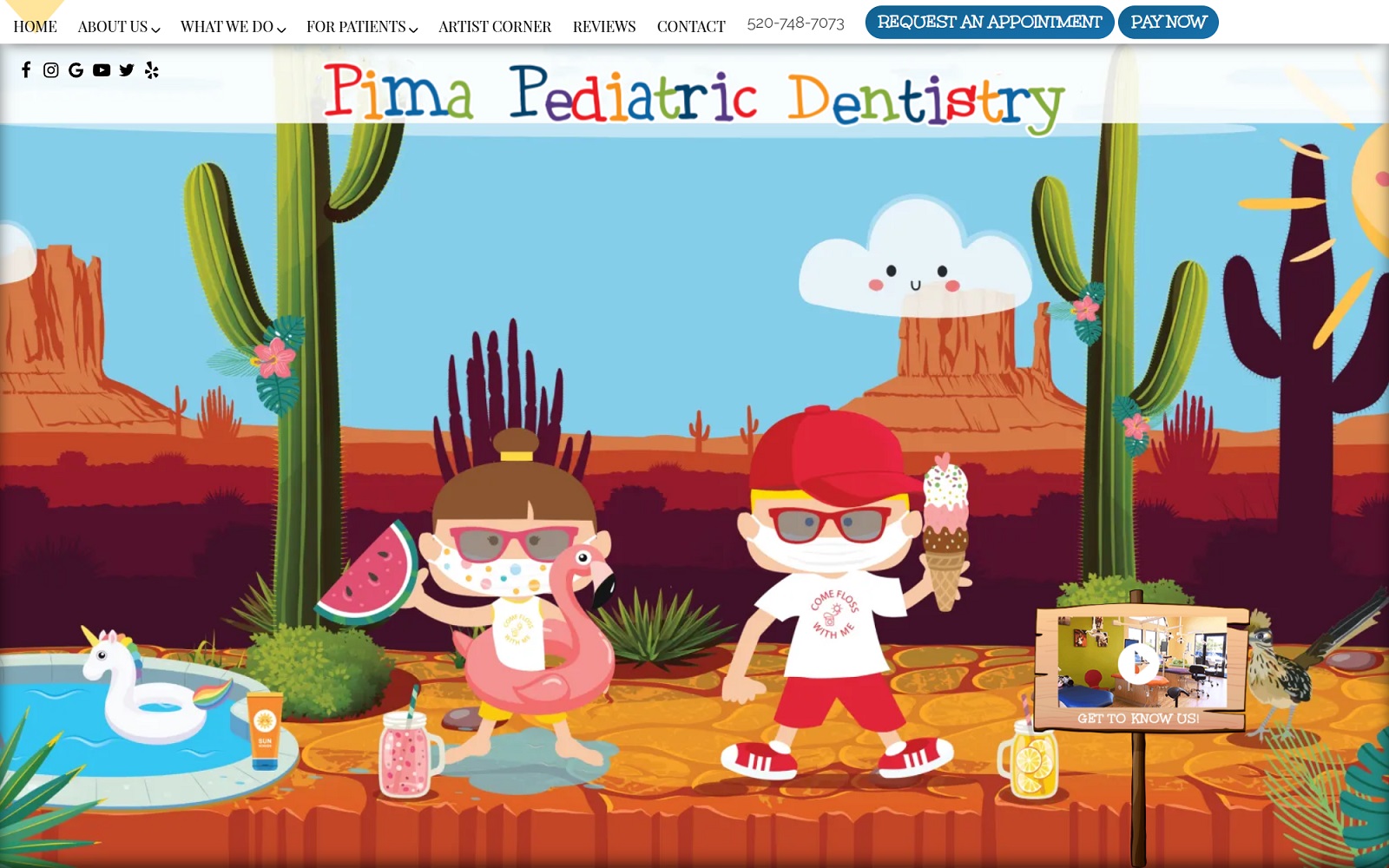 pimapediatricdentistry.com screenshot