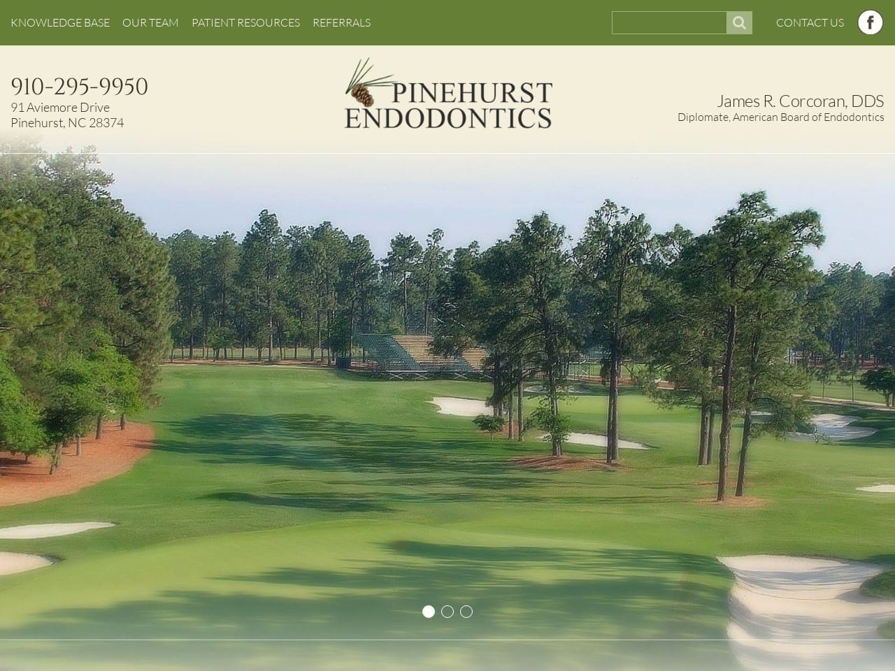 Pinehurst Endodontics Website Screenshot from pinehurstendo.com