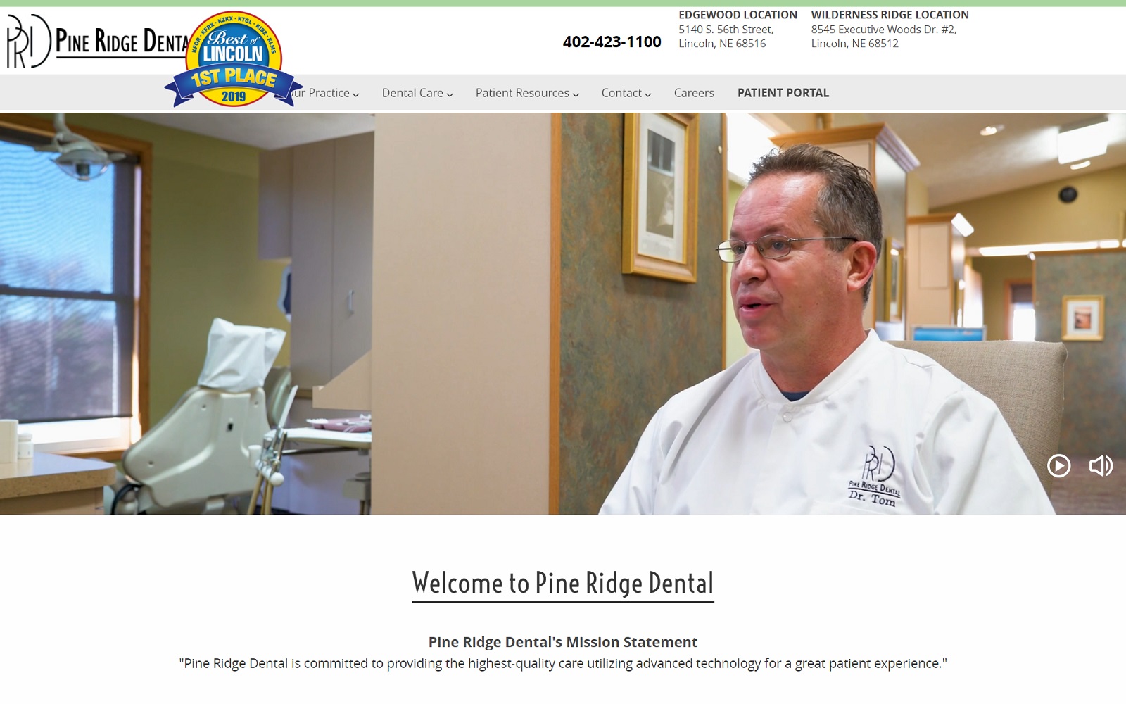 pineridgedental.com screenshot