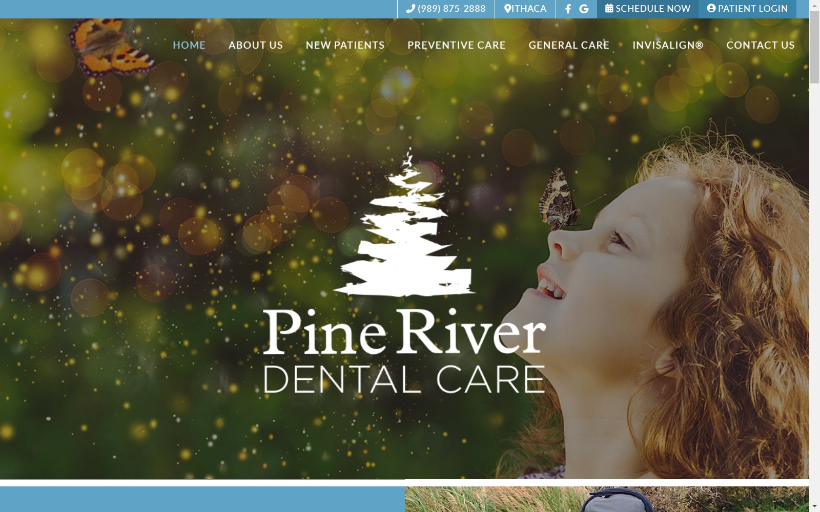 pineriverdentalcare.com screenshot