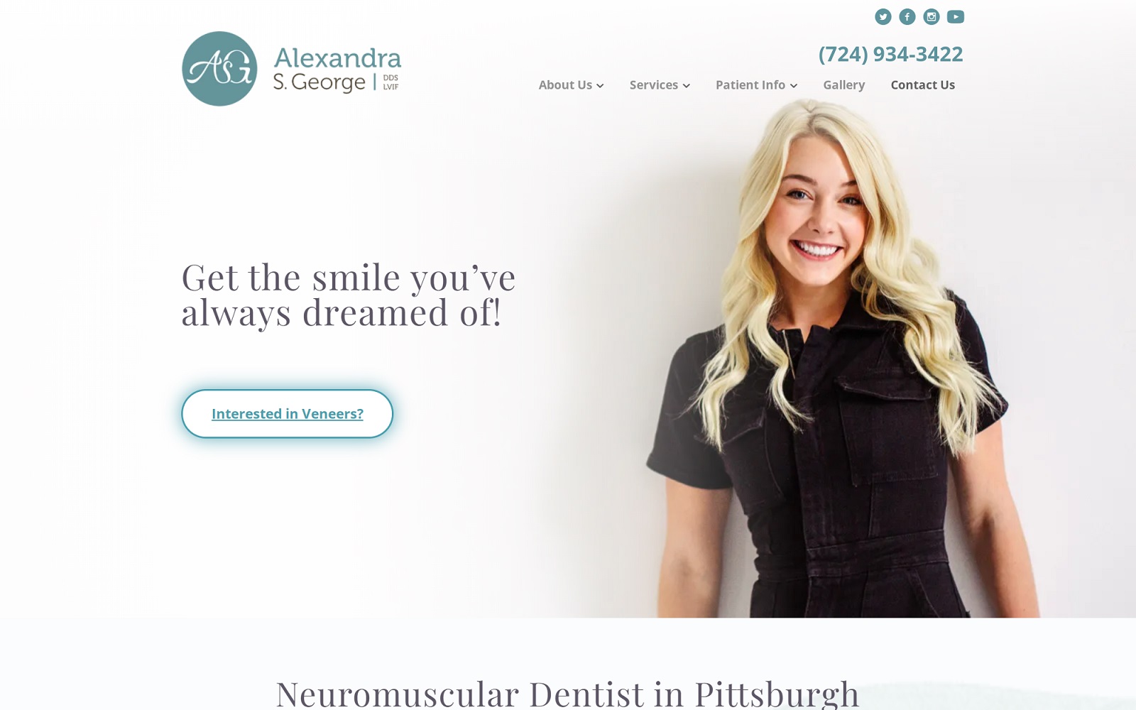 pittsburghdentist.com screenshot