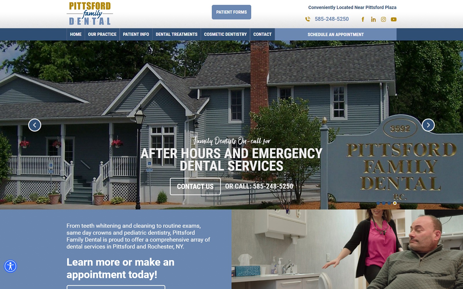 pittsfordfamilydental.com screenshot