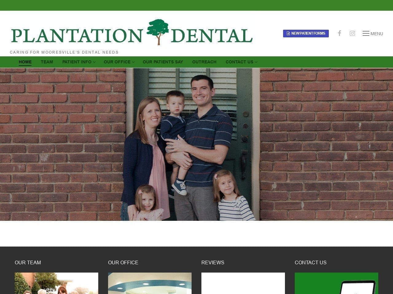 Plantation Dental Office Website Screenshot from plantationdentaloffice.com